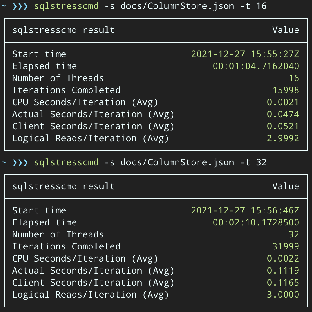 Runtime stats for batch delete jobs