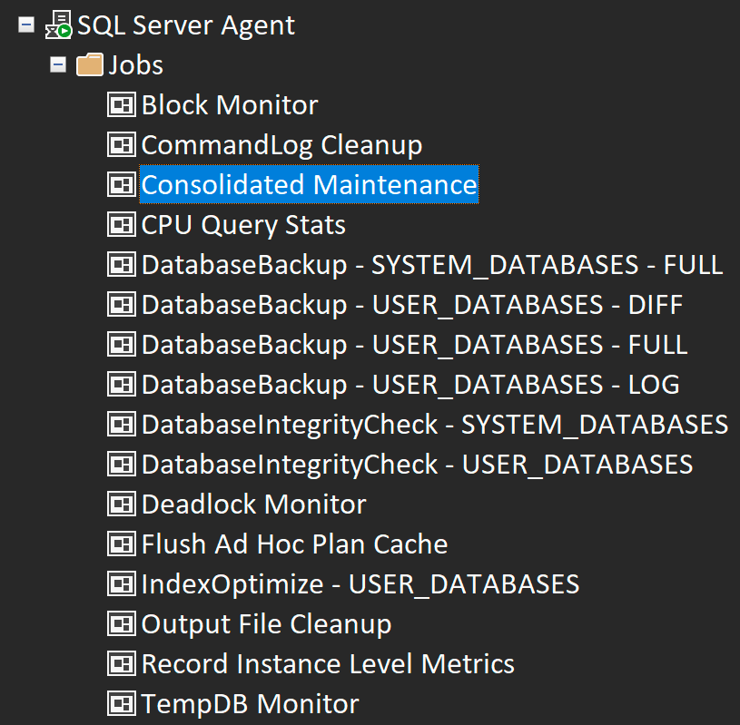 A much less complex job list