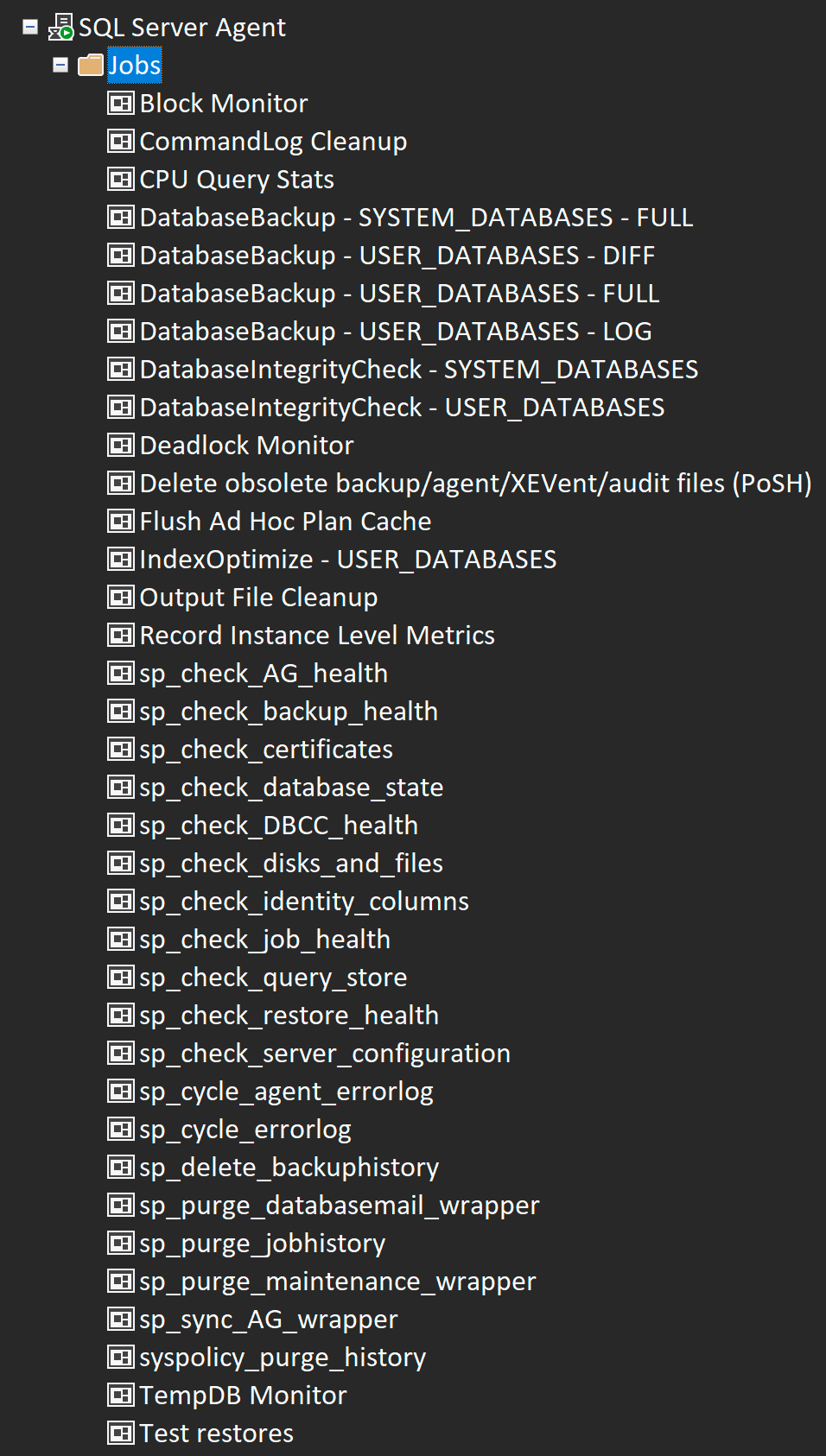The spiderweb of job lists